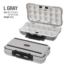 Cargar imagen en el visor de la galería, Waterproof Double-Sided Fishing Tackle Box 3 Sizes S/M/L
