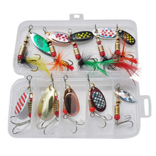 Load image into Gallery viewer, 10pc Spinner Metal Lure
