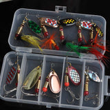 10pc Spinner Metal Lure