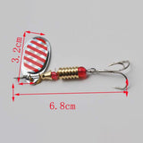 10pc Spinner Metal Lure