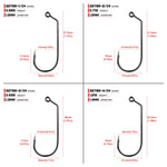 Fishing Jig Hook 1000pc 1/0-5/0