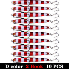 Load image into Gallery viewer, 10pc Long Metal Jig Bait 10-60g 6.5-11.5cm
