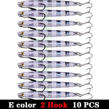 Carregar imagem no visualizador da galeria, 10pc Long Metal Jig Bait 10-60g 6.5-11.5cm
