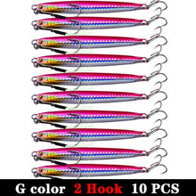 Load image into Gallery viewer, 10pc Long Metal Jig Bait 10-60g 6.5-11.5cm
