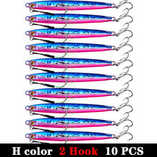 Load image into Gallery viewer, 10pc Long Metal Jig Bait 10-60g 6.5-11.5cm
