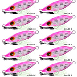 10pc 10g-60g 5-8.5cm Metal Jig Bait