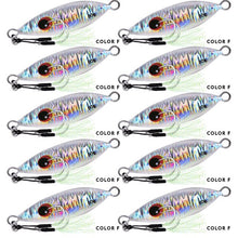 Charger l&#39;image dans la galerie, 10pc 10g-60g 5-8.5cm Metal Jig Bait
