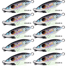 Load image into Gallery viewer, 10pc 10g-60g 5-8.5cm Metal Jig Bait
