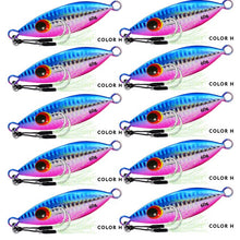 Load image into Gallery viewer, 10pc 10g-60g 5-8.5cm Metal Jig Bait
