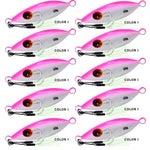 10pc 10g-60g 5-8.5cm Metal Jig Bait