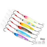 Glowing Minnow Jigging Lure 30-60g