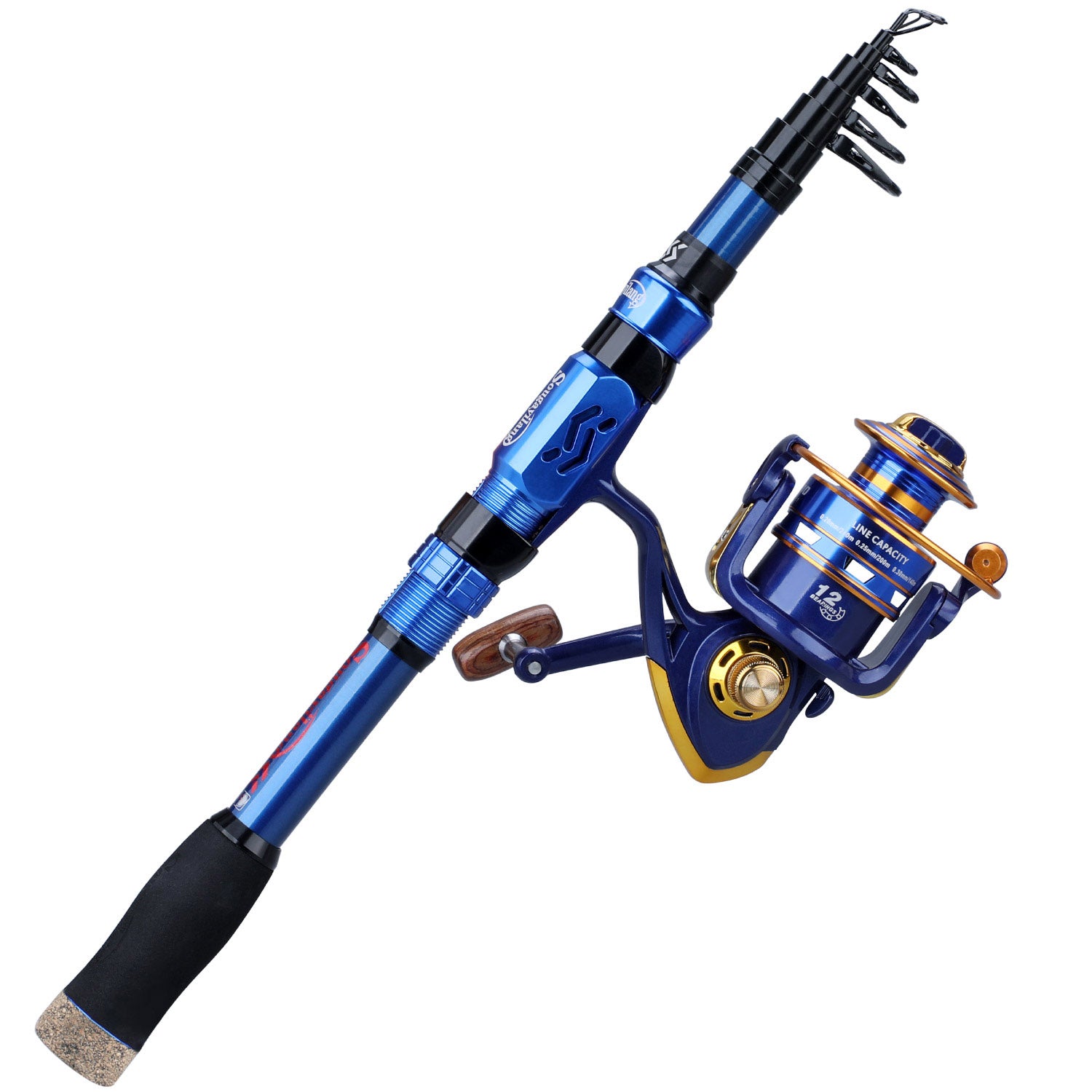 Sougayilang Fishing Rod Combo 1.8-2.4M Lure Fishing Rod and