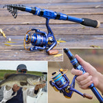 Sapphire 1.8-2.4m Telescopic Rod & Reel Combo