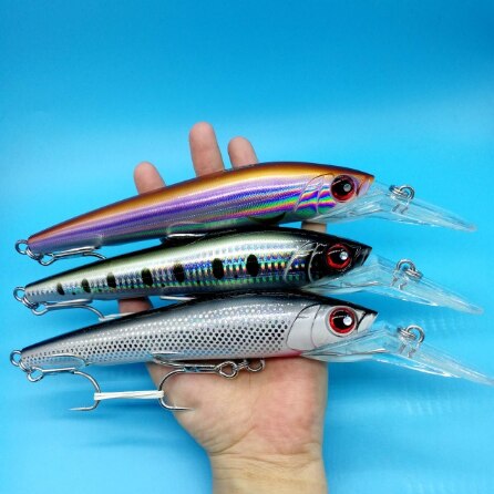 3pc Sinking Lure 98g/18cm Depth 7-9m