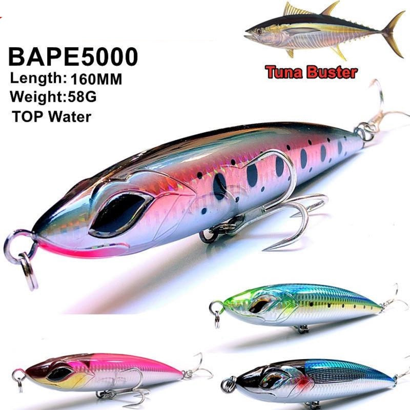 DOITPE Topwater Fishing Lures 4.0/0.46oz Bass Lures with Floating