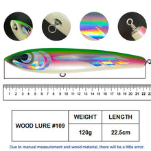 Cargar imagen en el visor de la galería, Topwater Lure 120g 22.5cm
