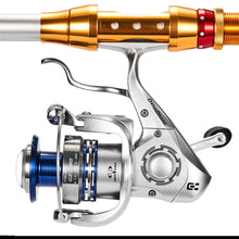 Carregar imagem no visualizador da galeria, Dyna Silver/Black Lever Brake Spinning Fishing Reel 2000-4000
