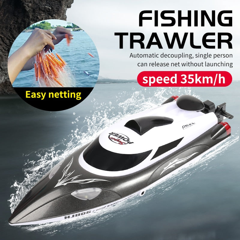 35km/h Remote Fishing Boat 200m Bait-Hook Deliver - Lamby Fishing