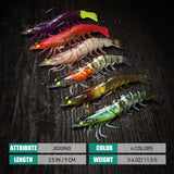 6pc Shrimp Fishing Lure with Hooks