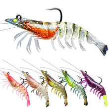 Charger l&#39;image dans la galerie, 6pc Shrimp Fishing Lure with Hooks
