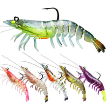 Charger l&#39;image dans la galerie, 6pc Shrimp Fishing Lure with Hooks
