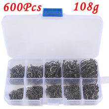 Cargar imagen en el visor de la galería, 300-1000pcs Fish Hook Barbed 3#-12#
