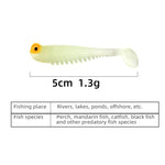 20pc 5cm 1.3g Soft Lure Worm