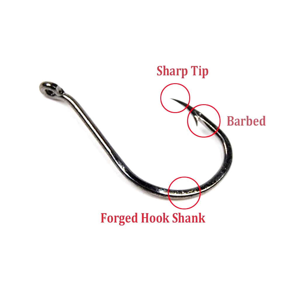 Beak/Octopus Hook, Fine Wire, Forged - 4/0 : : Sports