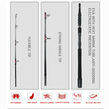 Load image into Gallery viewer, Challenger 3 Piece Heavy-Duty Boat Fishing Rod 15kg Line Weight 1.8-2.4m
