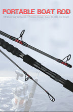 Load image into Gallery viewer, Challenger 3 Piece Heavy-Duty Boat Fishing Rod 15kg Line Weight 1.8-2.4m
