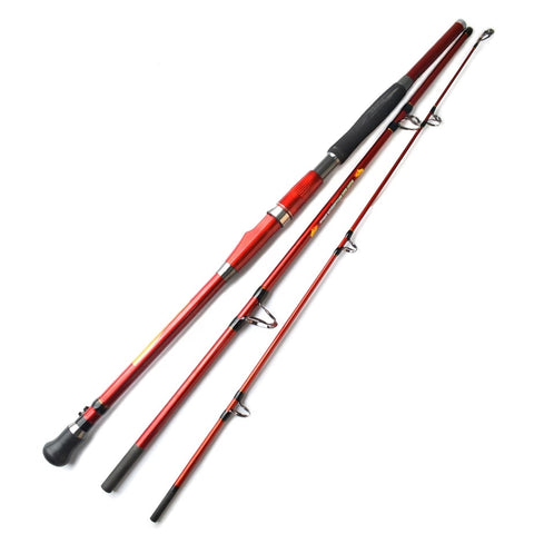 3 Piece Trolling Heavy-Duty Fishing Rod 30-50LB Line Weight 1.8-2.4m