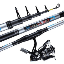 Charger l&#39;image dans la galerie, 2.1-4.5m Telescopic Heavy-Duty Fishing Rod 10kg-Line Weight 300g-Lure Weight
