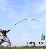 2.1-4.5m Telescopic Heavy-Duty Fishing Rod 10kg-Line Weight 300g-Lure Weight