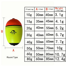 Load image into Gallery viewer, 1pc Fishing Float 8g-100g Buoyancy
