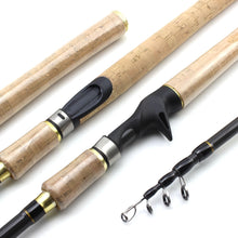 Carregar imagem no visualizador da galeria, 1.8-2.7m Telescopic Spinning/Baitcasting Rod Wooden
