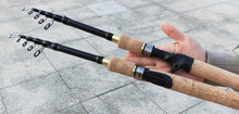 Carregar imagem no visualizador da galeria, 1.8-2.7m Telescopic Spinning/Baitcasting Rod Wooden
