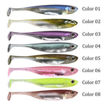 6pc 7/8/10cm Silver Soft Swimbait