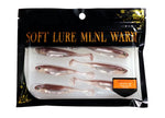 6pc 7/8/10cm Silver Soft Swimbait