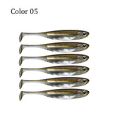 6pc 7/8/10cm Silver Soft Swimbait