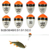 1pc Orange White Black Fishing Float Size #B-2.0