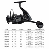 Dark Carbon Aluminium Fishing Reel 1000-7000