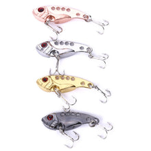 Cargar imagen en el visor de la galería, 4pc Metal Vibrating Fishing Lure 3.5g/3.5cm
